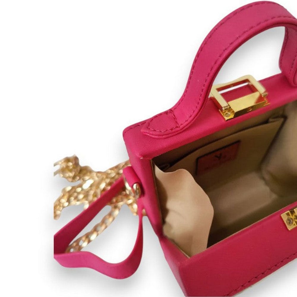 Mini Hamsa Lippan Art Handcrafted Square Sling Bag